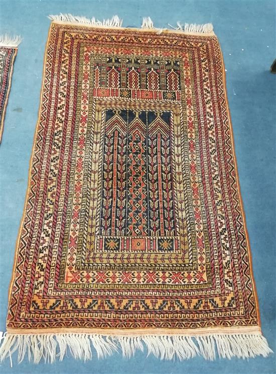 A Belouch prayer rug 140 x 90cm